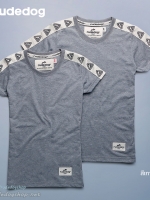 เสื้อยืดผู้หญิง rudedog รุ่น RD Stamp สีเทา-ท็อปดาย ไซต์ L