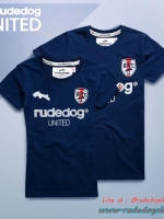 เสื้อยืดคอกรมแขนสั้นผู้หญิง rudedog รุ่น United (ยูไนเต็ด) สีกรมท่า ไซต์ S