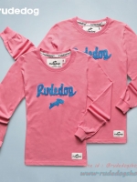 เสื้อยืดแขนยาว Rudedog รุ่น Romio สีชมพู ไซต์ L