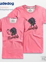 เสื้อยืดผู้หญิง rudedog รุ่น Indian (อินเดียน) สีชมพู ไซต์ M