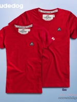 เสื้อยืดผู้หญิงกันน้ำ rudedog รุ่น Water Seal (วอเตอร์ซีล) สีแดง M