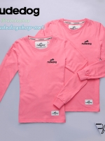 เสื้อยืดแขนยาวผู้หญิง Rudedog รุ่น (เบสิค) สีชมพู ไซต์ L