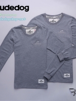เสื้อยืดแขนยาว rudedog รุ่น Basic (เบสิค) สีเทา-ท็อปดาย ไซต์ XL