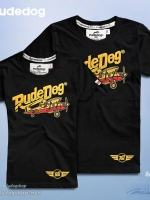 เสื้อยืดผู้หญิง rudedog รุ่น Airline (แอร์ไลน์) สีดำ ไซต์ L