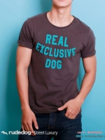 เสื้อยืด Rudedog รุ่น REAL สีเทาดิน (Gray)