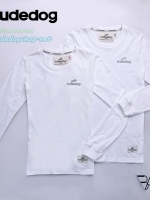 เสื้อยืดแขนยาวผู้หญิง Rudedog รุ่น (เบสิค) สีขาว ไซต์ M