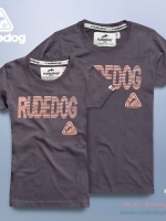 เสื้อยืดแขนสั้น Rudedog รุ่น Fast Lane (ฟาสต์เลน) สีเทาอ่อน ( Light Gray )