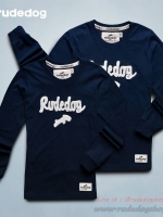 เสื้อยืดแขนยาว Rudedog รุ่น Romio สีกรมท่า ไซต์ S