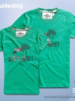 เสื้อยืดผู้หญิง rudedog รุ่น Est.Point สีเขียว ไซต์ M