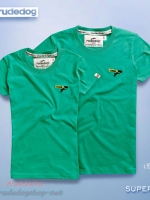 เสื้อยืดแขนสั้นคอกรม รุ่น MIni Super (มินิซุปเปอร์) M สีเขียว