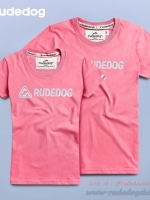เสื้อยืดผู้หญิง rudedog รุ่น Winner (วินเนอร์) สีชมพู ไซต์ M