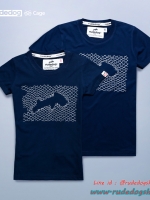 เสื้อยืด rudedog รุ่น Cage "เคช" สีกรมท่า ไซต์ L