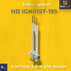 HEATwave Strength 195mm 3-Pins Igniter l เขี้ยวสปาร์ค แท่งสปาร์คสามแกน ตรงสั้น สำหรับเครื่องพ่นไฟแก๊ส