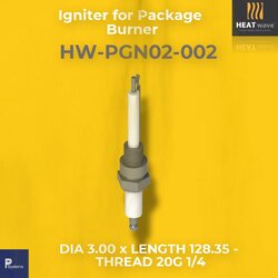 HEATwave Straight Type 3.0mm Igniter for Package Burner l เขี้ยวสปาร์ค ทรงตรง สำหรับจุดสปาร์ค (อย่างเดียว) สำหรับ เครื่องพ่นไฟอุตสาหกรรม