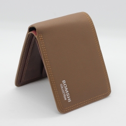 กระเป๋าสตางค์ผู้ชาย MS-229 [สีน้ำตาล มีซิป]