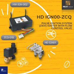 HEATwave Pulse Ignition System l ชุดจุดสปาร์คแก๊ส สำหรับหัวเตาอินฟาเรด (เขี้ยวสปาร์คงอ 90° + กล่องจุดสปาร์ค + โซลินอยวาล์ว)