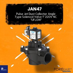UFLOW 1" Pulse Jet Dust Collector Angle Type Solenoid Valve 220V NC "INDIA" l โซลินอยด์วาล์วกำจัดฝุ่น พัลส์วาล์ว ทำความสะอาดถุงกรองฝุ่น