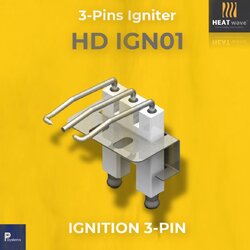 HEATwave Standard 3-Pins Igniter l เขี้ยวสปาร์ค แท่งสปาร์คสามแกน งอ 90° สำหรับหัวเตาอินฟาเรด