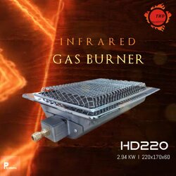หัวเตาอินฟาเรด THD HD220 2.94KW ขนาด 220x170x60