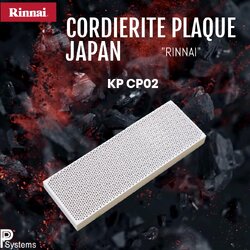 กระเบื้องหัวเตาอินฟาเรด แผ่นรังผึ้งหัวเตา RINNAI Cordierite Plaque (JAPAN) ขนาด 134x46.5x13.5