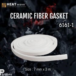 Ceramic Fiber Gasket I ปะเก็นทนความร้อน ขนาด 7 mm x 3m