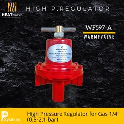 WARMFVALVE High Pressure Regulator for Gas 1/4" (0.5-2.1 bar) l หัวปรับแรงดันแก๊ส ชนิดแรงดันสูง