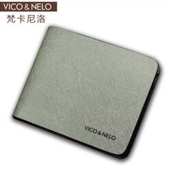 กระเป๋าสตางค์หนังแท้ Vico&Nelo 003 [สีเทา]