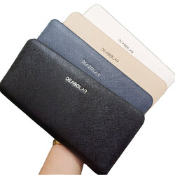 กระเป๋าสตางค์ผู้ชายใบยาวแบบซิปรอบ ใส่ของได้เยอะ