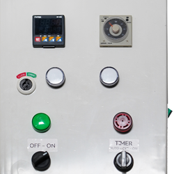 AM SERIES TEMP. & TIME CONTROL MODULE 1 ZONE 2 BURNERS, MSP1 PLASTIC BOX, DIGITAL TEMP. CONTROLLER "FOTEK" TAIWAN, OMRON TIMER