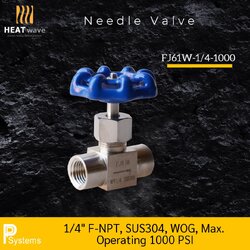 Needle Valve for Gas 1/4" l วาล์วเข็มปรับละเอียดขนาด 1/4"