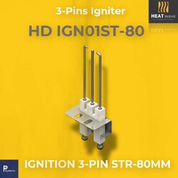 HEATwave Strength 80mm 3-Pins Igniter l เขี้ยวสปาร์ค แท่งสปาร์คสามแกน ตรงสั้น สำหรับเครื่องพ่นไฟแก๊ส