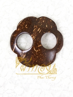 หัวรัดซิ่น กะลามะพร้าว รูปดอกไม้