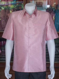 เสื้อสูทไหมมุก สีกะปิ ไซส์ XL