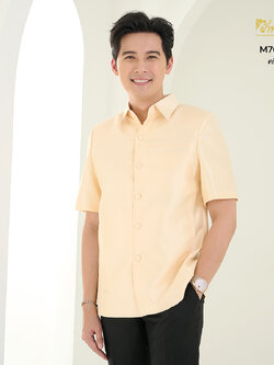 เสื้อผ้าไหมแพรทอง สีครีม ไซส์ S