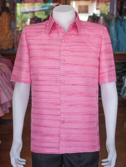 เสื้อผ้าไหมญี่ปุ่น สีชมพู ไซส์ XL