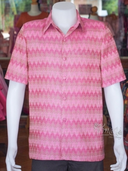 เสื้อผ้าฝ้ายลายมัดหมี่สุโขทัย ไซส์ L