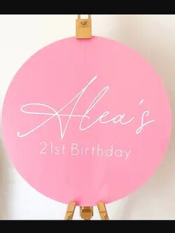 ป้ายชื่ออะคริลิค สำหรับใช้ในงานแต่งงาน หรืองานวันเกิด