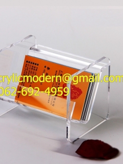 ที่วางนามบัตรอครีลิคใส 003