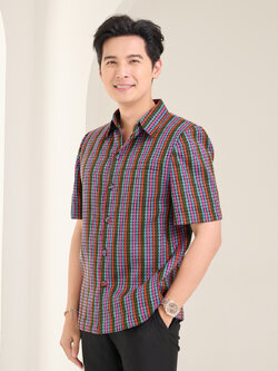 เสื้อผ้าฝ้ายทอลายลูกแก้ว ไซส์ XL