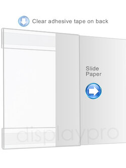 ตัวUติดผนัง ขนาดA4 แนวตั้ง แบบพับ บน-ล่าง