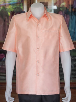 เสื้อสูทไหมมุก สีโอรส ไซส์ XL