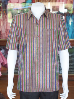 เสื้อผ้าฝ้ายทอลายลูกแก้ว ไซส์ XL