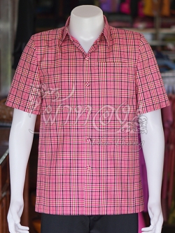 เสื้อผ้าฝ้ายทอลายสก็อต ไซส์ XL