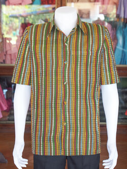 เสื้อผ้าฝ้ายทอลายลูกแก้ว ไซส์ XL