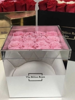 กล่องกุหลาบ มิลเลอร์สีเงิน