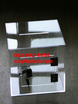 กล่องรับความคิดเห็นขนาด 12 นิ้ว สีใส