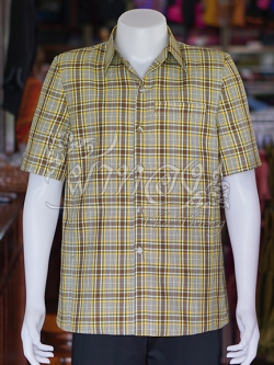 เสื้อผ้าฝ้ายทอลายสก็อต ไซส์ XL