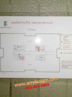 กรอบอครีลิคใสA4 แบบไม่เจาะผนัง