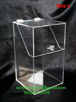 กล่องเปล่า ใส่แปรงปัดแก้ม ขนาด L