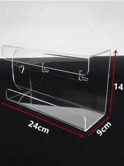 กล่องใส่ถุงมือแพทย์ ติดผนังแบบ 1 ช่อง